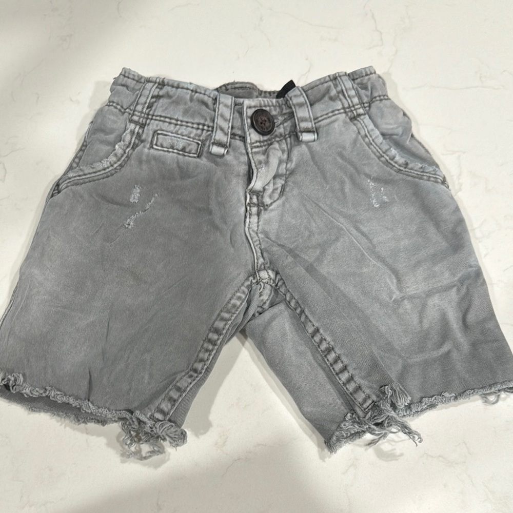 Gray Casual Jean Shorts true religion